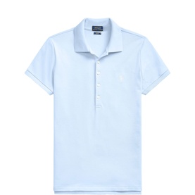 Polo Player Logo Stretch Polo Shirt