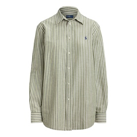 Polo Player Logo Striped Shirt