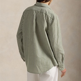 Polo Player Logo Striped Shirt