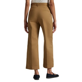 Wide-Leg Cropped Chinos