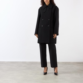Broad Double Breasted Peacoat
