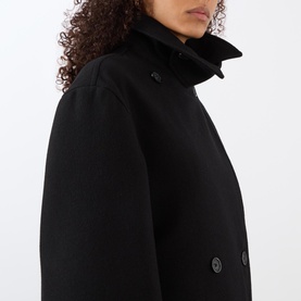 Broad Double Breasted Peacoat