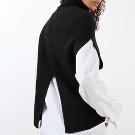 Double-Faced Knitted Cape