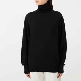 Fine-Knit Turtleneck Sweater