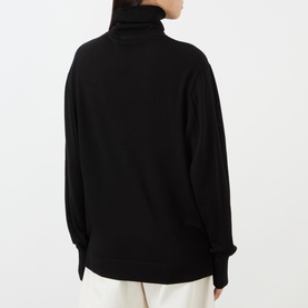Fine-Knit Turtleneck Sweater