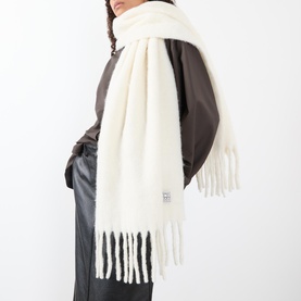 Fuzzy Fringe Scarf
