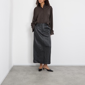 Tie-Cuff Wool Shirt