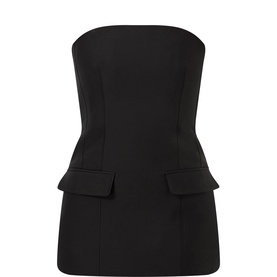 Strapless Crepe Top