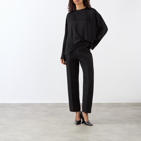 Boxy Satin Blouse