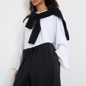 Drawstring Dinner Wide Leg Trousers