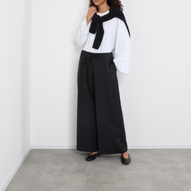 Drawstring Dinner Wide Leg Trousers