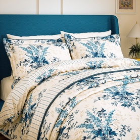 Larkspur Meadow Duvet Set Blue
