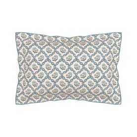 Ribbon Lattice Duvet Set Teal