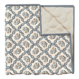 Ribbon Lattice Throw Teal