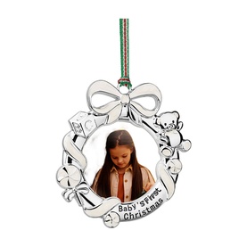 Baby's First Christmas Photo Frame Tree Decoration