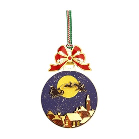 Santa Sleigh Christmas Tree Decoration