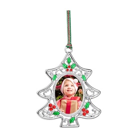 Holly Christmas Tree Photo Frame Decoration
