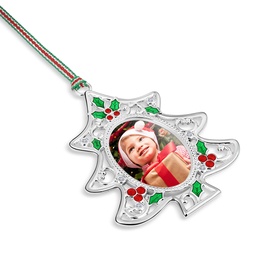 Holly Christmas Tree Photo Frame Decoration