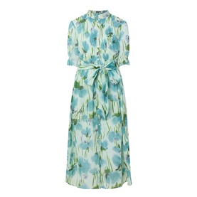 Floral Belted Shirt Dress