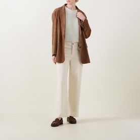 Ribbed Trims Knitted Sweater