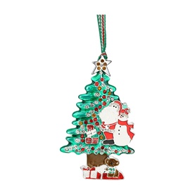 Santa & Snowman Christmas Tree Decoration