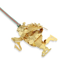 Skating Santa Christmas Tree Decoration