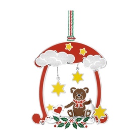 Teddy Bear Mobile Christmas Tree Decoration