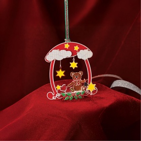 Teddy Bear Mobile Christmas Tree Decoration