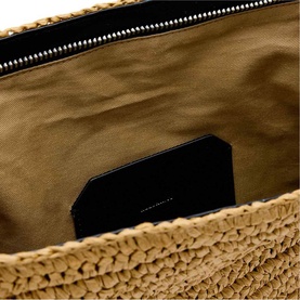 Bettina Oversized Raffia Clutch