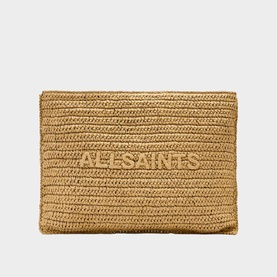 Bettina Oversized Raffia Clutch