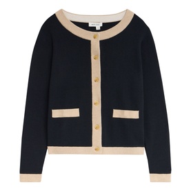 Charlotte Contrast Tipped Cardigan