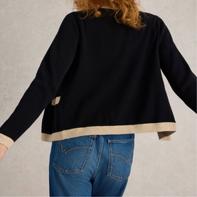 Charlotte Contrast Tipped Cardigan