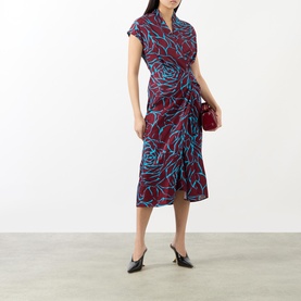 Dilian Printed Wrap Dress