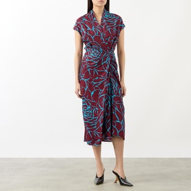 Dilian Printed Wrap Dress
