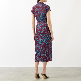 Dilian Printed Wrap Dress