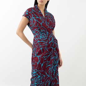 Dilian Printed Wrap Dress
