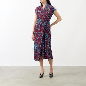 Dilian Printed Wrap Dress