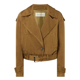 Vensar Garment Dyed Trench Jacket
