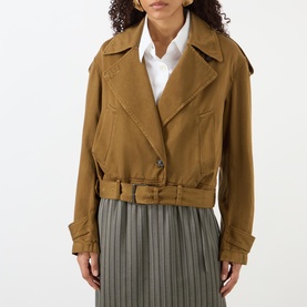 Vensar Garment Dyed Trench Jacket
