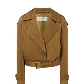 Vensar Garment Dyed Trench Jacket