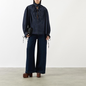 Catya Denim Blouse
