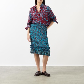 Scotts Embroidered Printed Skirt