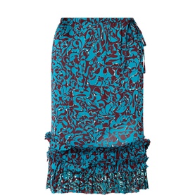 Scotts Embroidered Printed Skirt