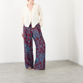 Pila Printed Wide Leg Trousers