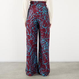 Pila Printed Wide Leg Trousers