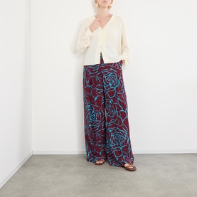 Pila Printed Wide Leg Trousers
