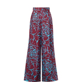 Pila Printed Wide Leg Trousers