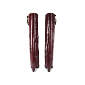 Mock-Croc Foldover Boots