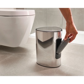 EasyStore&trade; Steel Pedal Bin with Liner Storage 5L
