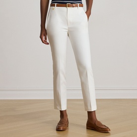 Double-Faced Stretch Skinny Leg Trousers